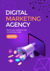 Digital Marketing Agency A2 template