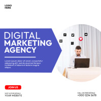 Digital-marketing agency Publicação no Instagram template