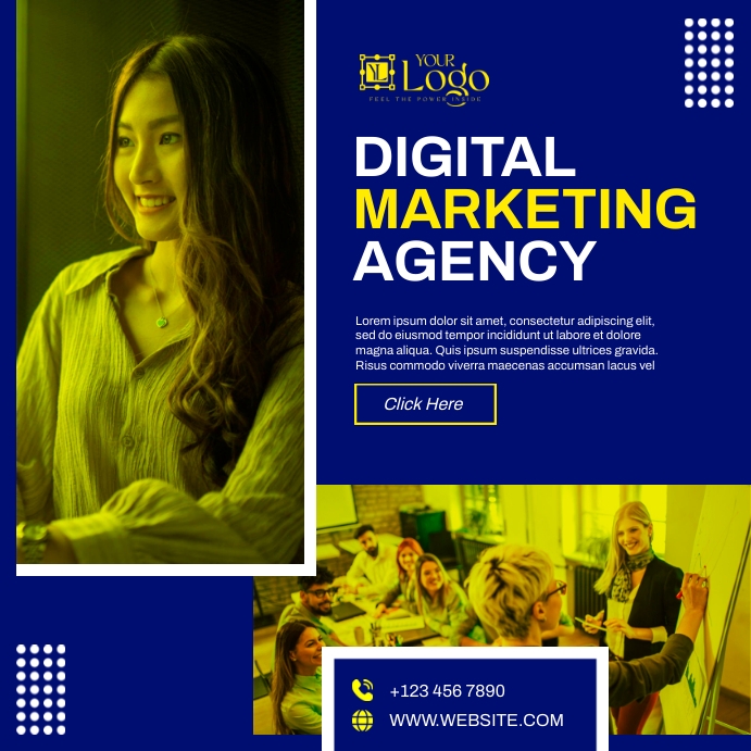 Digital Marketing Agency Instagram Plasing template