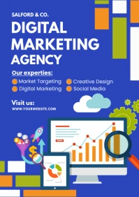 Digital Marketing Agency A2 template