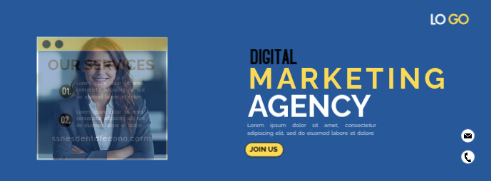 Digital marketing agency facebook cover template