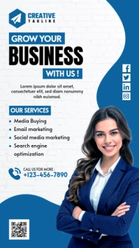 Digital Marketing Agency Flyer Instagram Story template