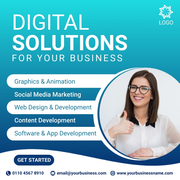 Digital marketing agency flyer design Template | PosterMyWall