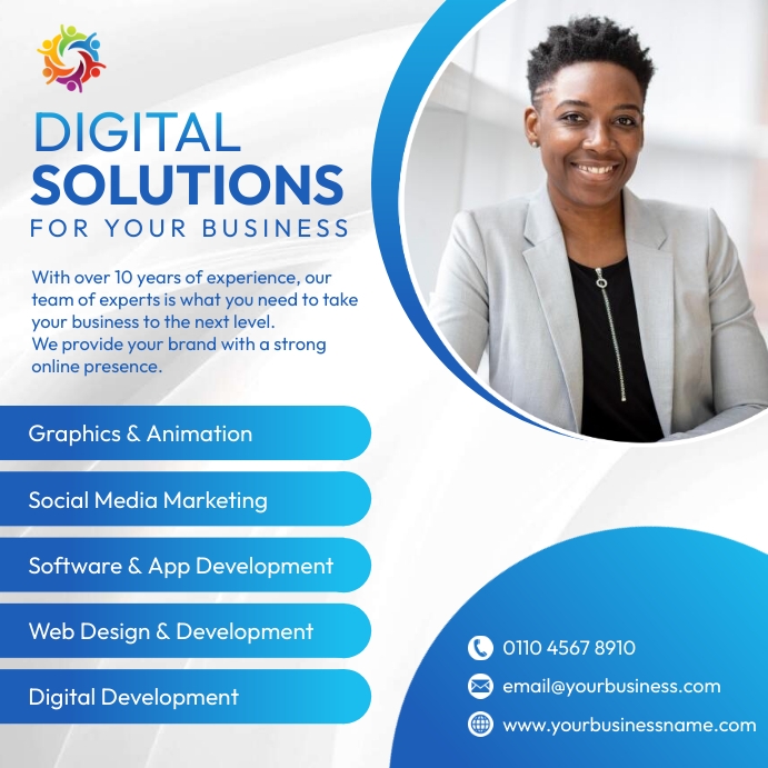Digital marketing agency flyer template | PosterMyWall