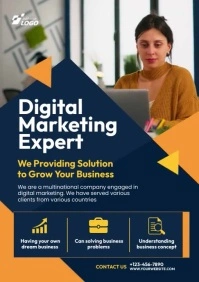 Digital Marketing Agency Flyer Template A4