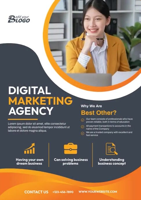 Digital Marketing Agency Flyer Template | PosterMyWall