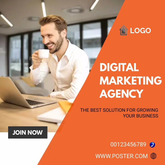 DIGITAL MARKETING AGENCY INSTAGRAM POST template