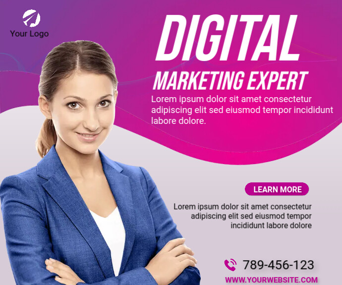 Digital Marketing Agency Medium Rectangle Template | PosterMyWall