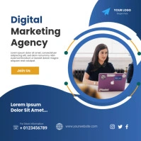 Digital Marketing Agency Poster Quadrato (1:1) template