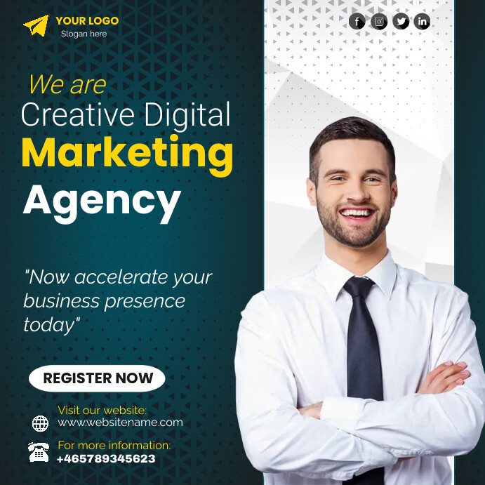 DIGITAL MARKETING AGENCY POSTER Template | PosterMyWall