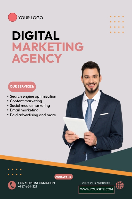 Digital marketing agency poster Template | PosterMyWall