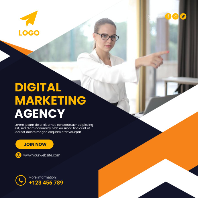 Digital Marketing Agency Social Media Post template