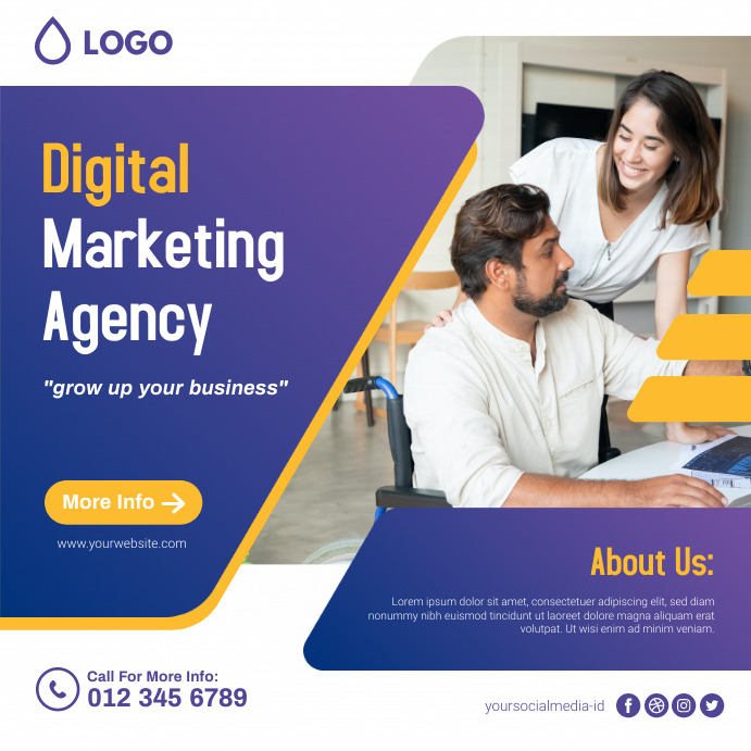 Social Media Marketing Agency Website Template