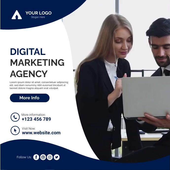 Digital Marketing Agency Video Poster Template | PosterMyWall
