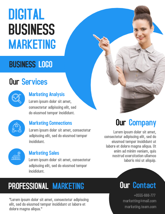 Digital Marketing Business Flyer Template Design Postermywall