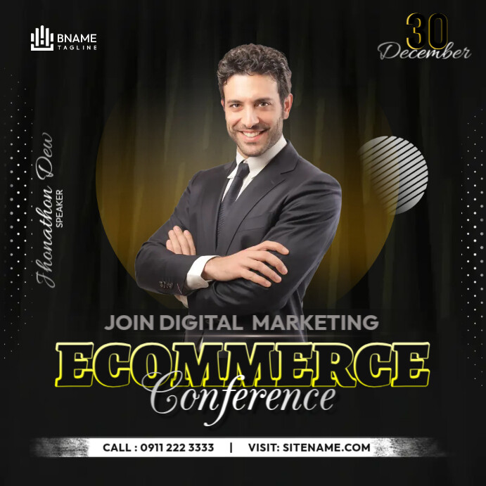 Digital Marketing Conference Template | PosterMyWall