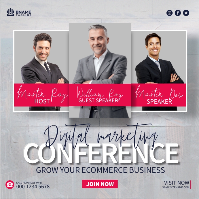 Digital Marketing Conference Template | PosterMyWall