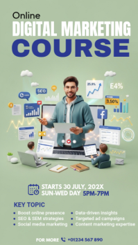 Digital Marketing Course Instagram Story template