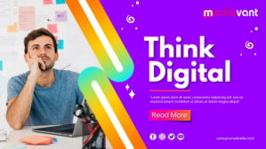 Digital Marketing Cover วิดีโอหน้าปก Facebook (16:9) template