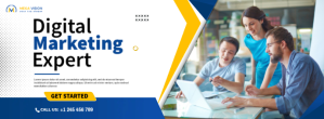 Digital Marketing Cover Portada de Facebook template