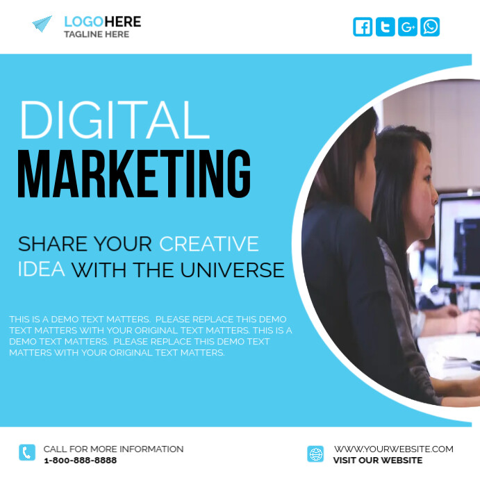 Digital Marketing Instagram Post template