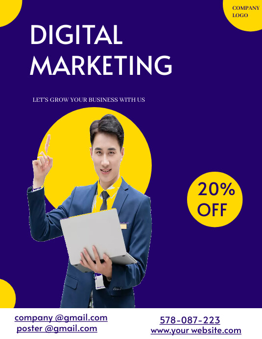 Digital marketing Flyer (US Letter) template