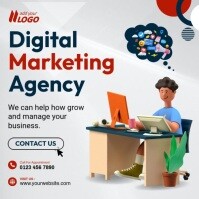 Digital Marketing Instagram Post template
