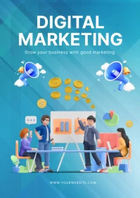 Digital Marketing A2 template