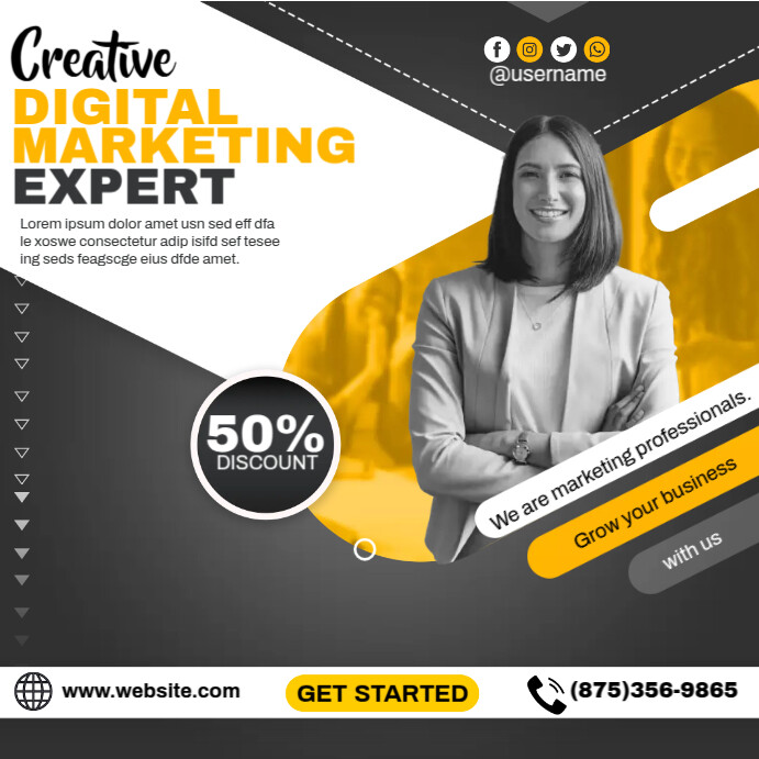 Digital Marketing Expert Ads Template | PosterMyWall