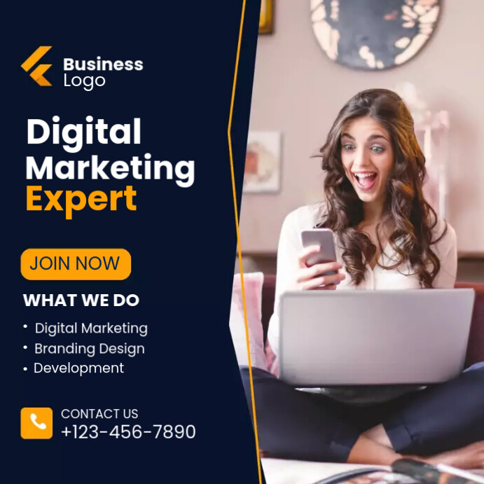 Digital Marketing Expert Instagram Post Template | PosterMyWall