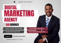 Digital Marketing flyer A3 template