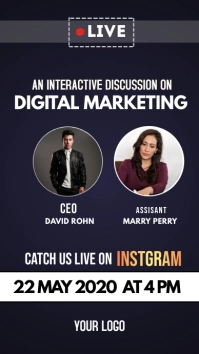 digital marketing instagram Story template