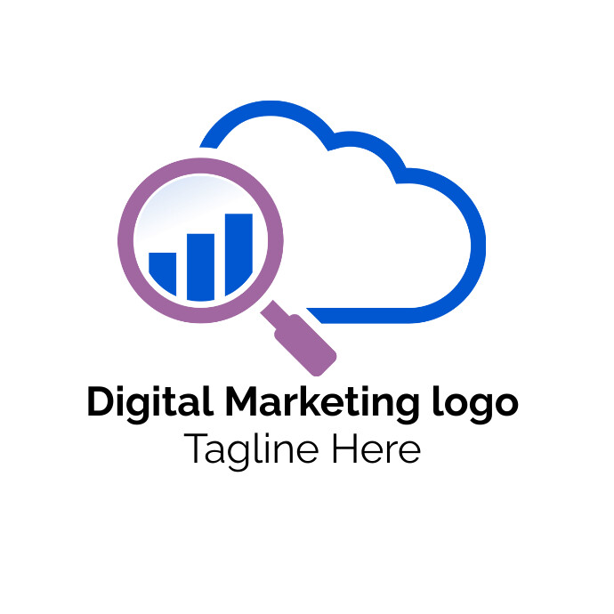Digital Marketing logo, SEO Logo template
