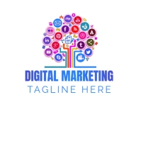 DIGITAL MARKETING LOGO template