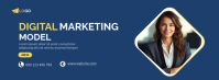 Digital marketing Model facebook cover template