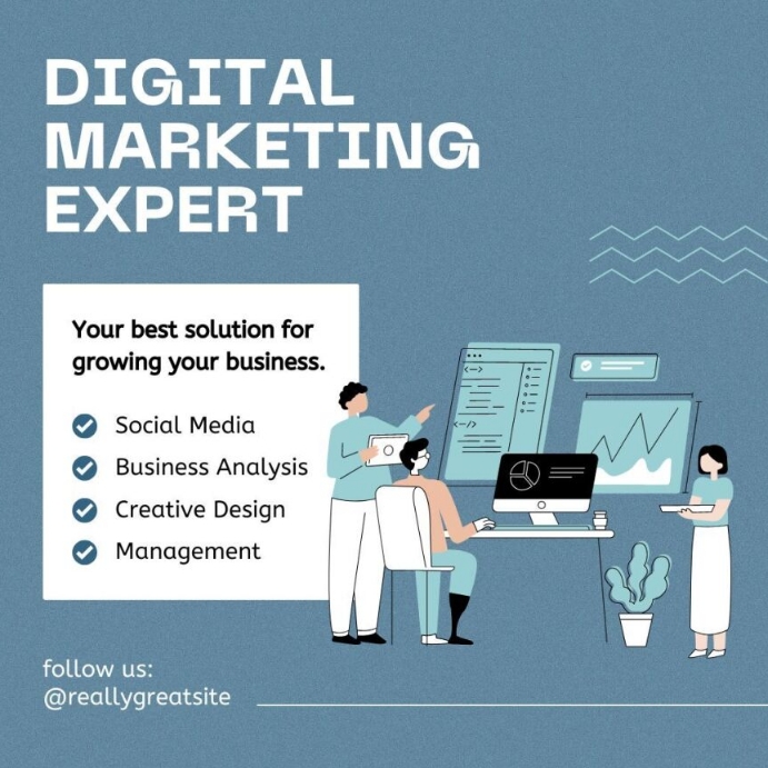 Copy of DIGITAL MARKETING POSTER | PosterMyWall