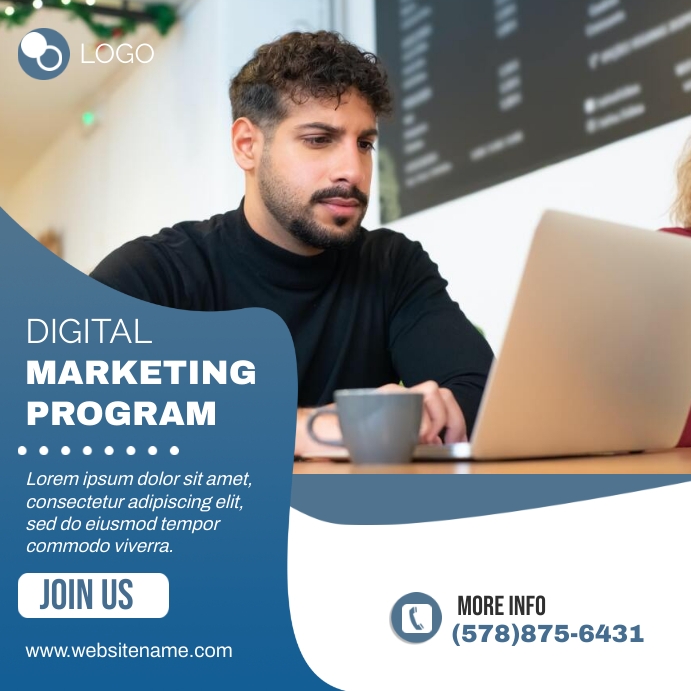 Digital Marketing Program Instagram Post template