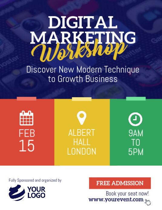 16+ Digital Marketing Flyer Template Free DocTemplates