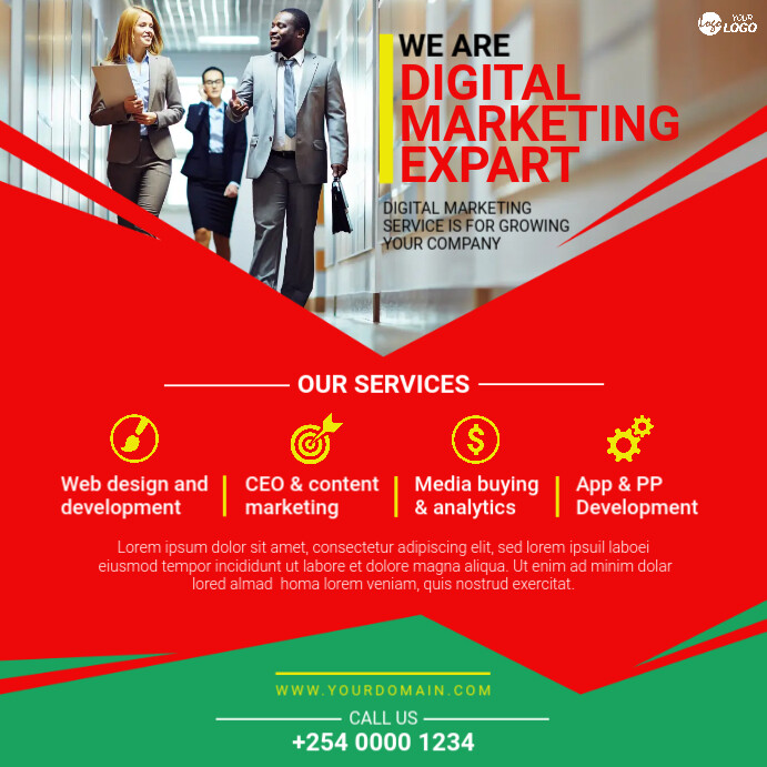 Free Service Ad Example Digital Marketing Service Ad Template | PosterMyWall