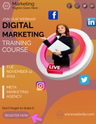 Course Subscription Markting Design Digital Marketing Ads Template | PosterMyWall