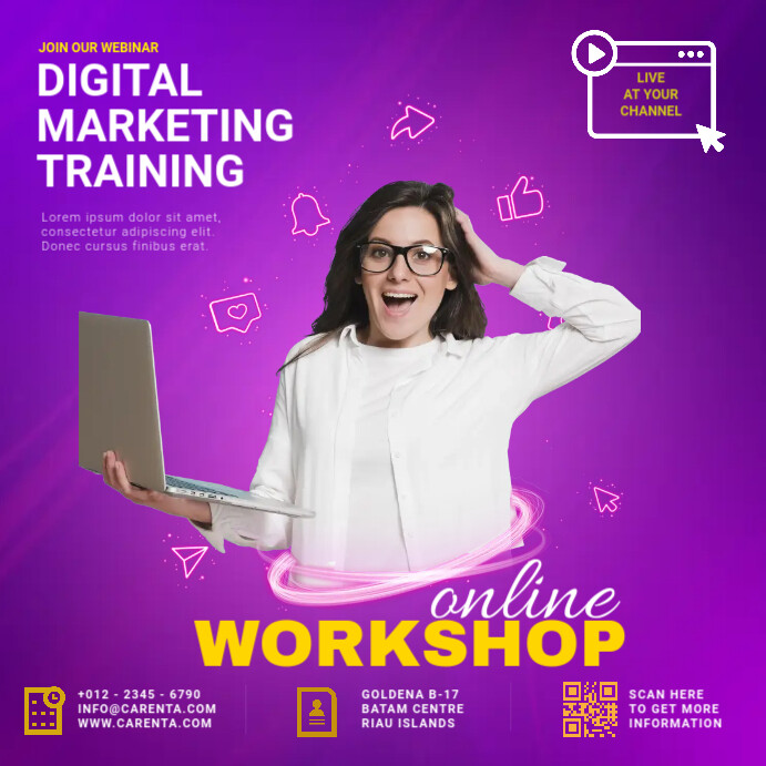 Digital Marketing Training Template PosterMyWall