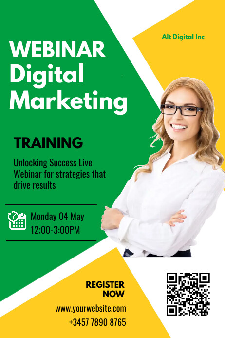Digital Course Posters Digital marketing training Template | PosterMyWall