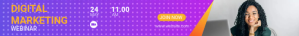 Digital marketing webinar banner ads Tabla de posiciones template