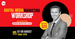 Digital Marketing Workshop Facebook-annonce template