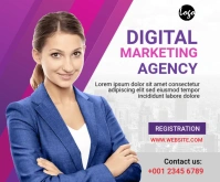 Digital Marketing Workshop medium Rectangle P template