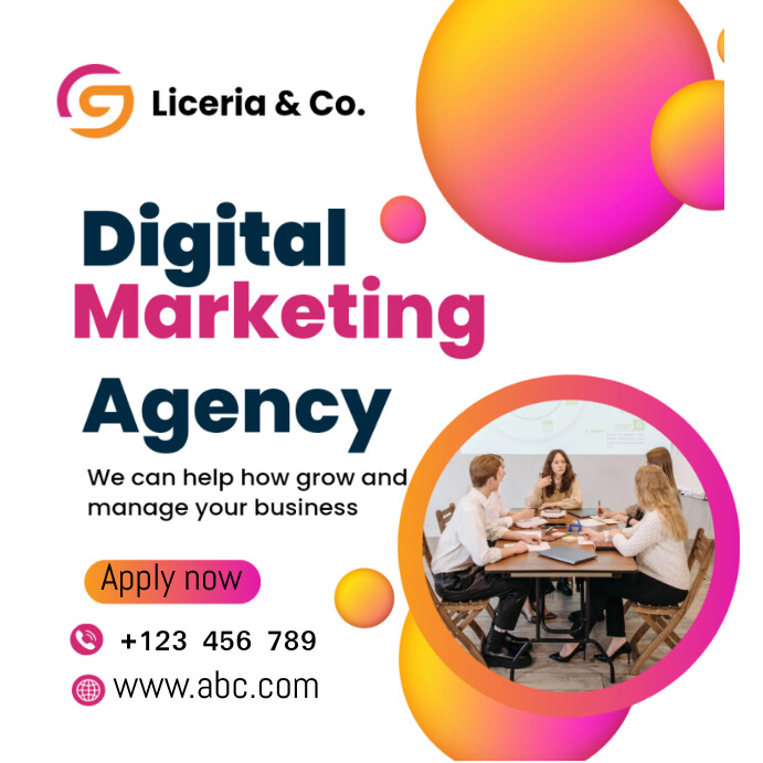 Digital markiting agency Template | PosterMyWall