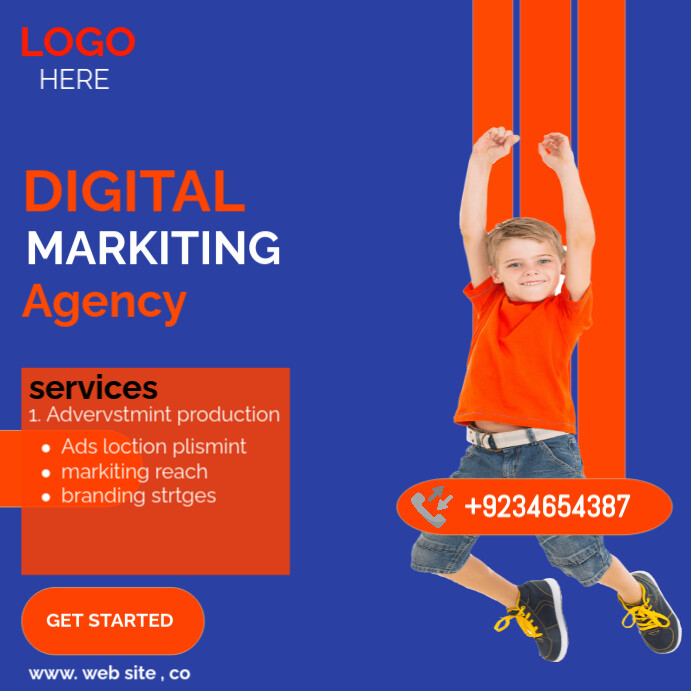 DIGITAL MARKITING AGENCY Instagram Post template
