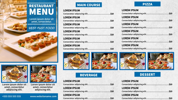 Copy of Digital menu display board template | PosterMyWall