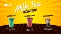 Digital Milk Tea Digital Display template