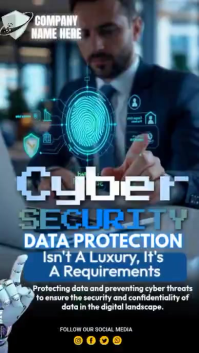 Digital Security Poster Video Instagram Story template